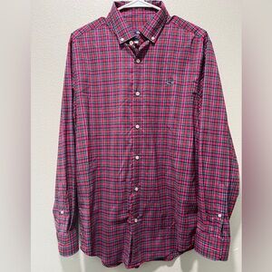 Vineyard Vines Men’s Medium Plaid Print Button Down